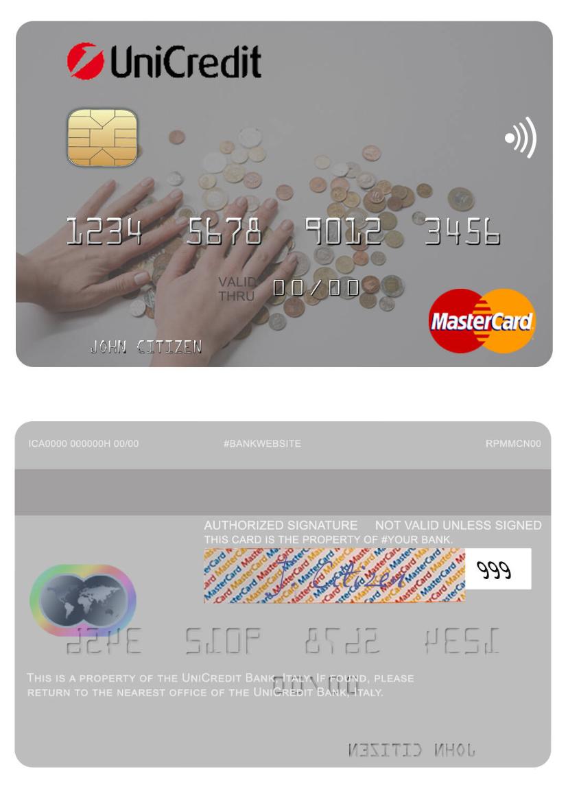Italy UniCredit Bank mastercard